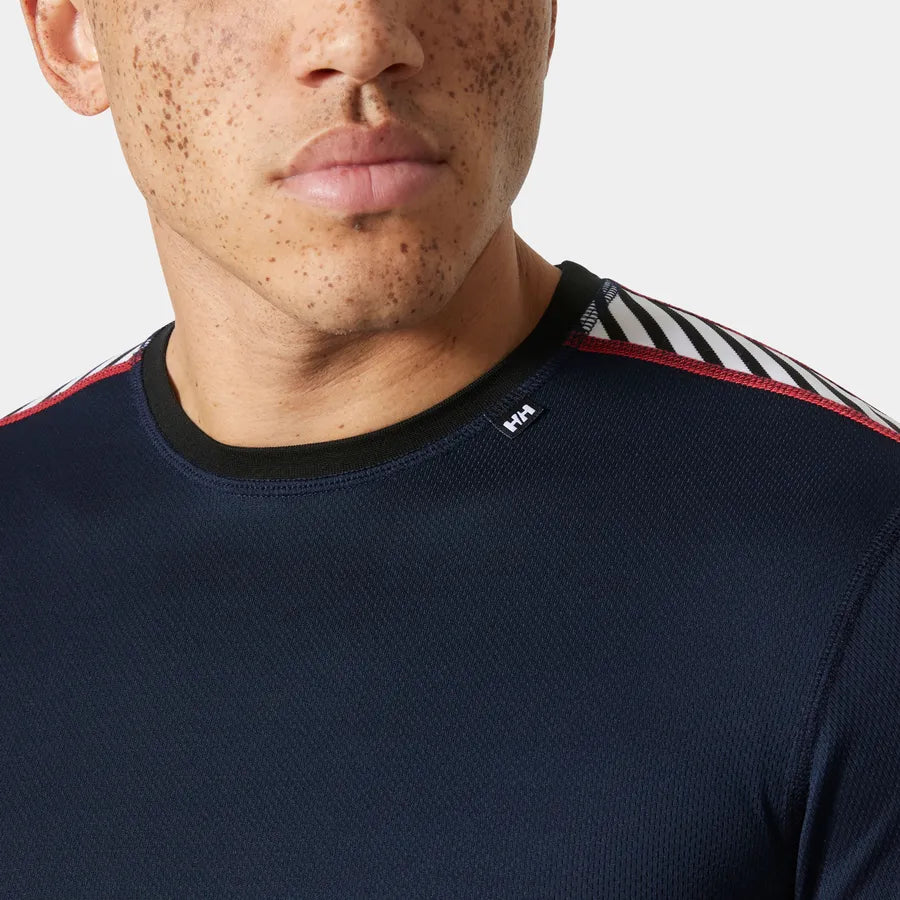 Helly Hansen Men's HH Lifa Stripe Long-Sleeve Crew Base Layer