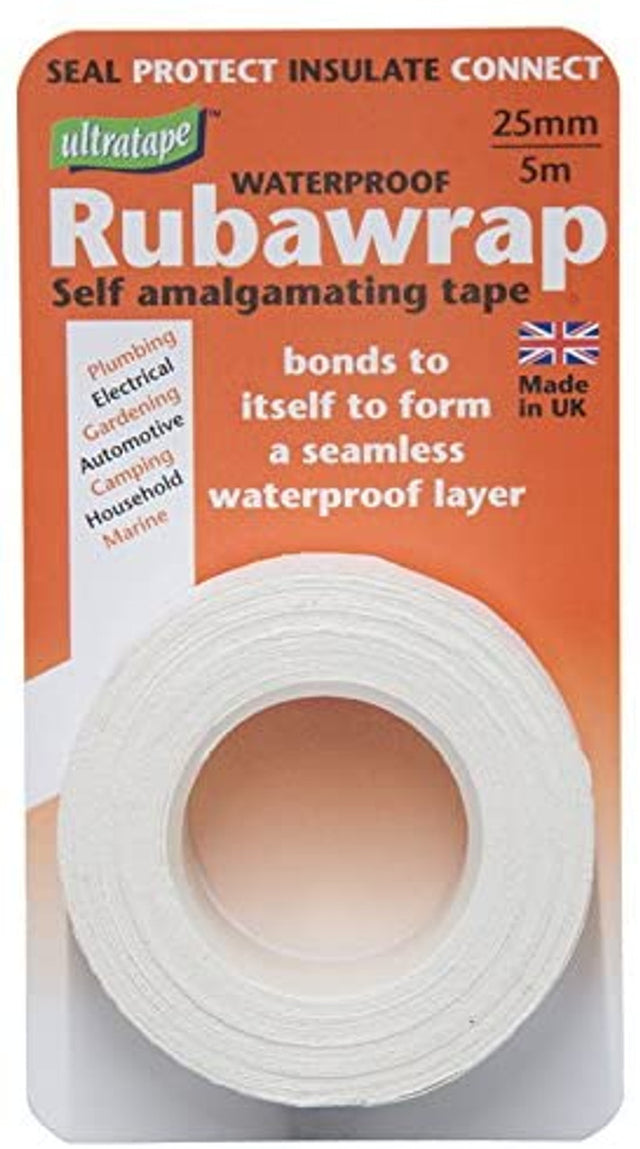 Sea Sure Rubbaweld tape 5m x 25mm WHITE