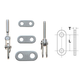 Johnson Marine Jaw and Eye Adapter Link Plate 3/8 without Labels