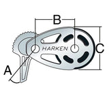 Harken 75mm SS ESP Footblock w/Lockoff