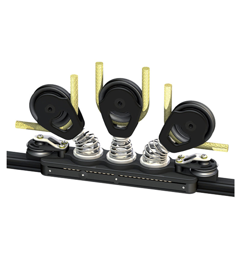 Antal 47x31 Maxi Track 430 BB Car, 3 Shackles, Single Control Sheaves, Beckets