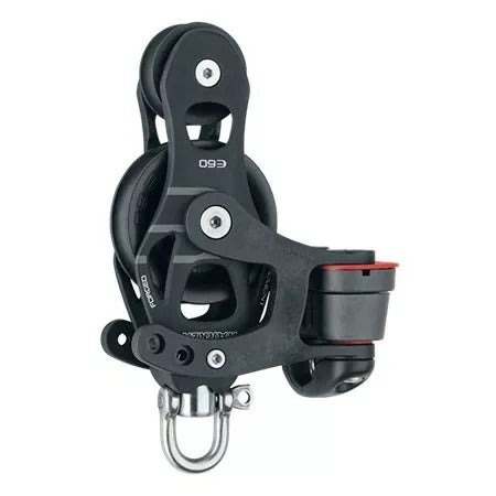 Harken 60mm Aluminum Element Fiddle Swivel Block w/150 Cam