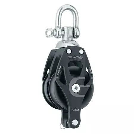 Harken 60mm Aluminum Element Double Swivel Block w/Becket