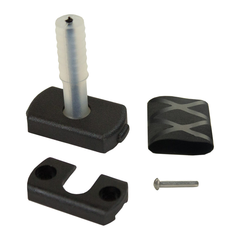 Universal, Releasable rubber joint with rope core for 20 mm tiller extension