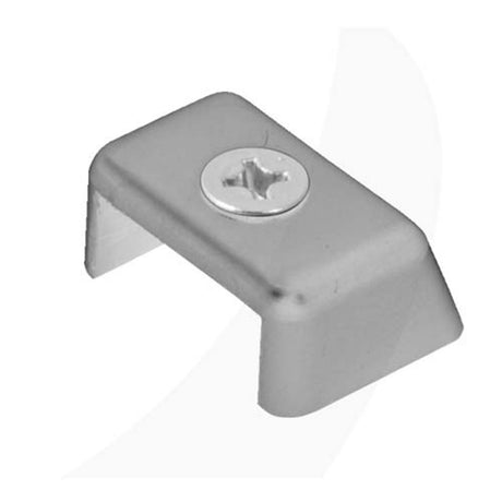 Antal 32X6 T-Track End Fitting Simple, Clear Aluminum