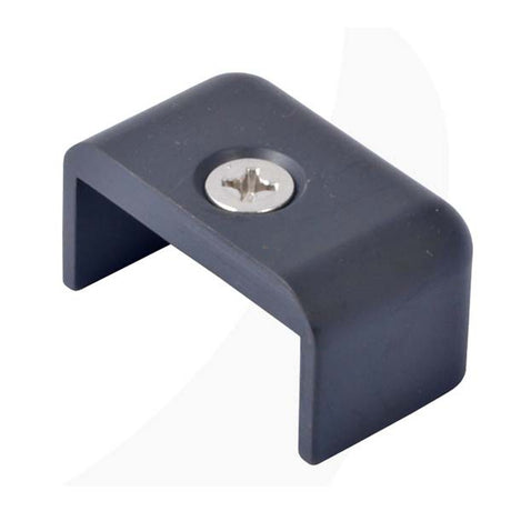 Antal 40X8 T-Track End Fitting Simple, Black Aluminum