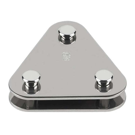 Schaefer Triangle Plate, 1/2" Upper Pin. 3/8" Lower Pins — 84-98