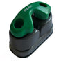 91035 GF - Cam Cleat Aluminum, 3 Row Ball Bearing Cam Cleat with Green Fairlead