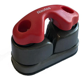 91035 RF - Cam Cleat Aluminum, 3 Row Ball Bearing Cam Cleat with Red Fairlead