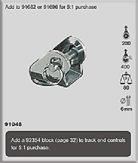 91048 - Swivel Head 5mm Pin / 3/16"