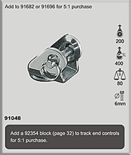 91048 - Swivel Head 5mm Pin / 3/16"