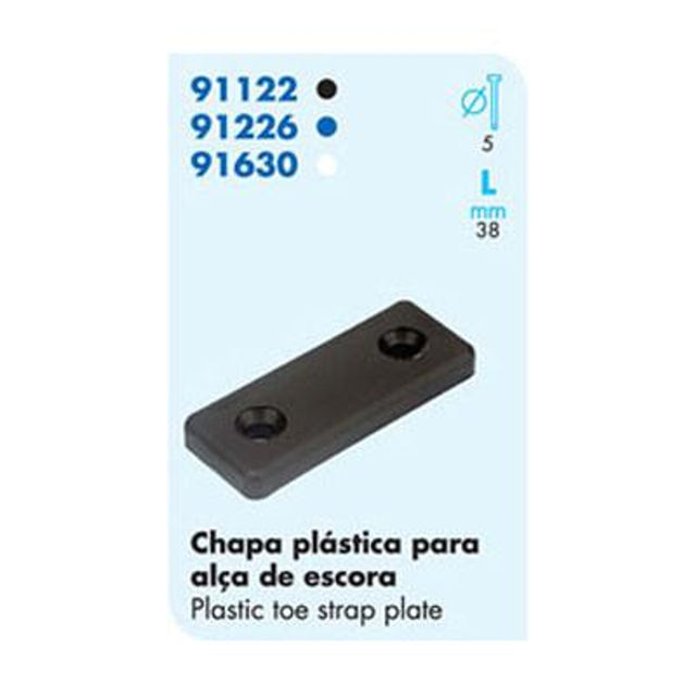 91122 Plastic Toe Strap Plate-4 Pieces Set