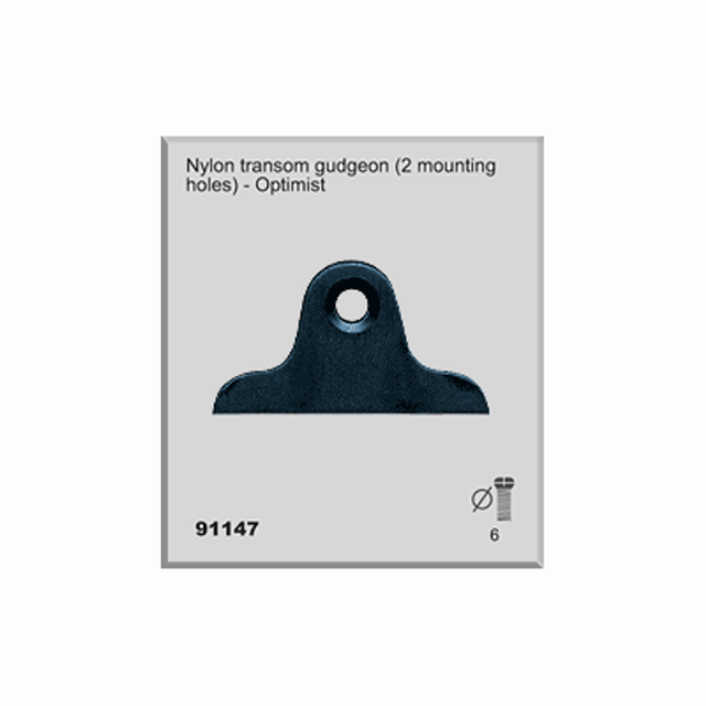 91147 - Nylon Transom Gudgeon - Set Of 2 Pieces