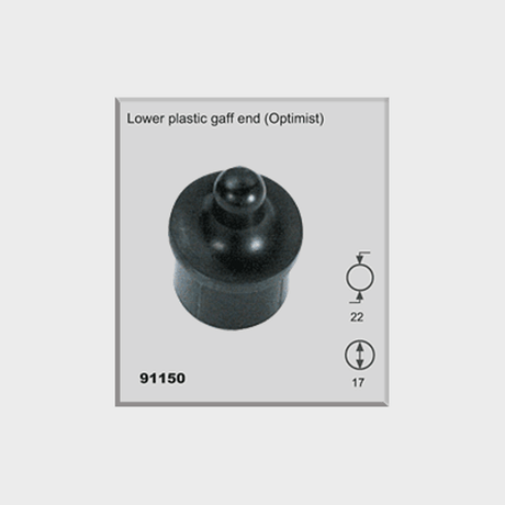 91150 - Lower Plastic Gaff End - Optimist Part - Set Of 2 Pieces