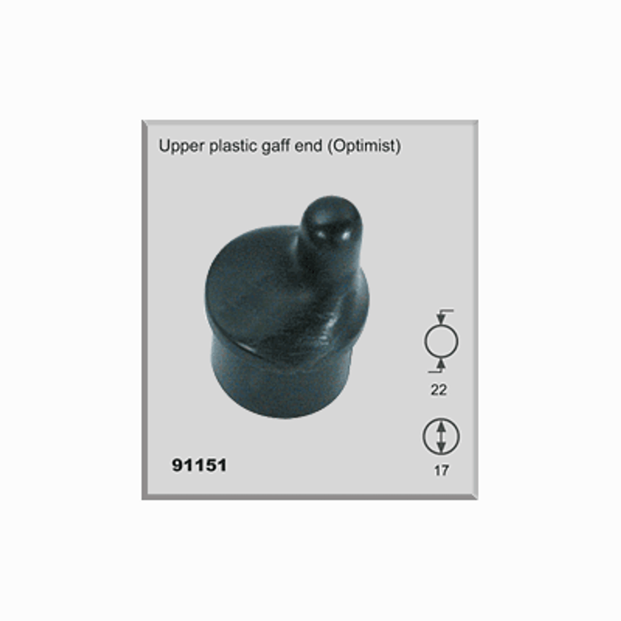 91151 - Upper Plastic Gaff End - Composite - Set Of 2 Pieces