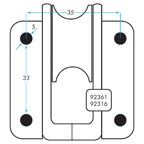 92316 Single Vertical Lead