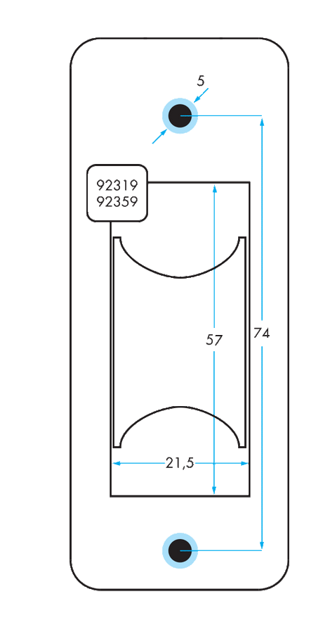 92359 - Single Through Deck with Aluminum Sheave