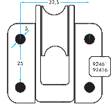 92416 Single Vertical Lead