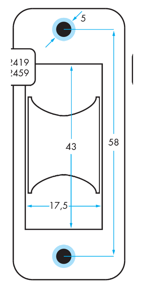 92459 -single Through Deck with Aluminum Sheave- Heavy Load
