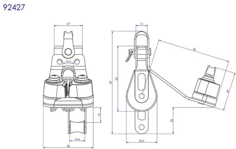 Double Fixed with Cam and Becket - 92427