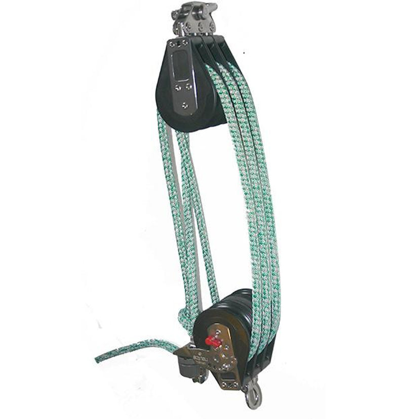 92633-34 R 6:1 Mainsheet System Set of Blocks- 75mm Sheave with Pre-stretched Mainsheet Rope