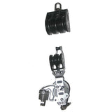 92772-230 6:1 Mainsheet Blocks Set - Ratchet -Aluminum Cam Cleat and Central Aluminum Sheave