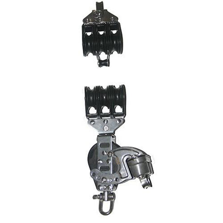 92773-335 7:1 Mainsheet Blocks Set - Ratchet with Aluminum Cam Cleat