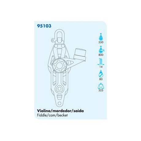 95103 Fiddle Swivel with Cam and Becket