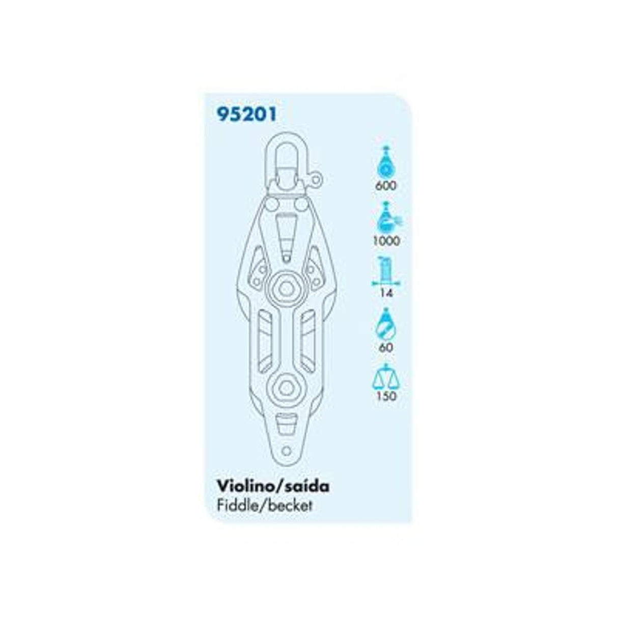 95201 Fiddle Swivel With Becket