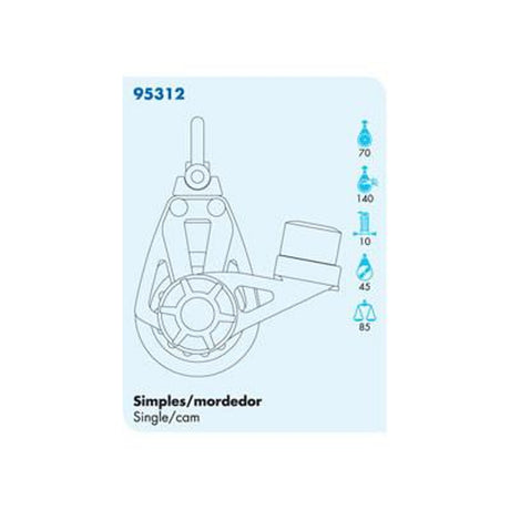 95312 Single Swivel With Cam