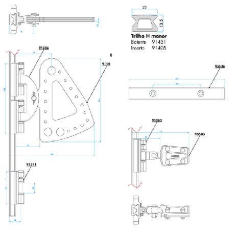 95503 - Small Batten Support