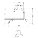 Allen Brothers Luff Track Undrilled X 5400MM