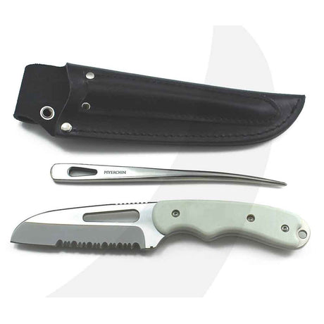 Myerchin Knives A100P Pro White G10 Handle Offshore System