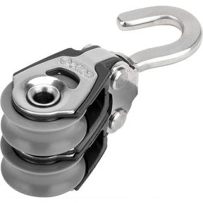 Allen Brothers 20mm Plain Bearing Double Block with Swivel Hook