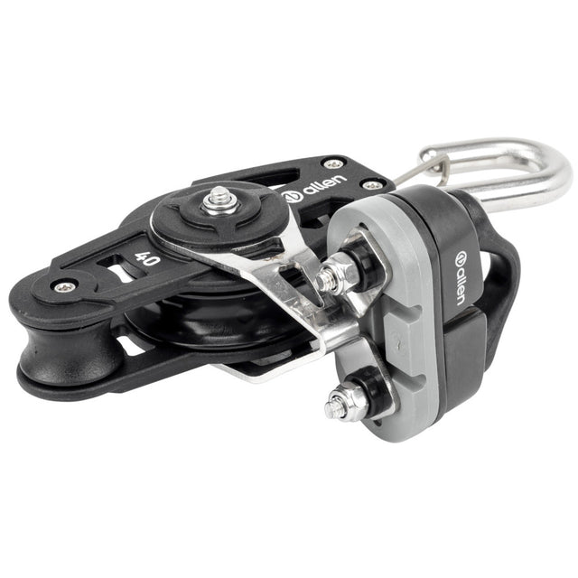 Allen Brothers 40mm Dynamic Fiddle Block with Hook and A..77 Cleat