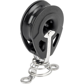 Allen Brothers 40mm Dynamic Single Strap Block with Lacing Eye and Spring