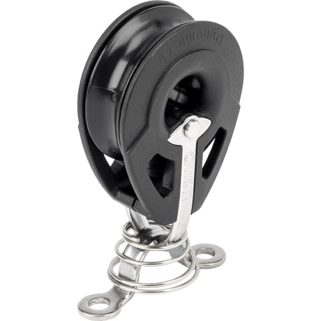 Allen Brothers 40mm Dynamic Single Strap Block with Lacing Eye and Spring