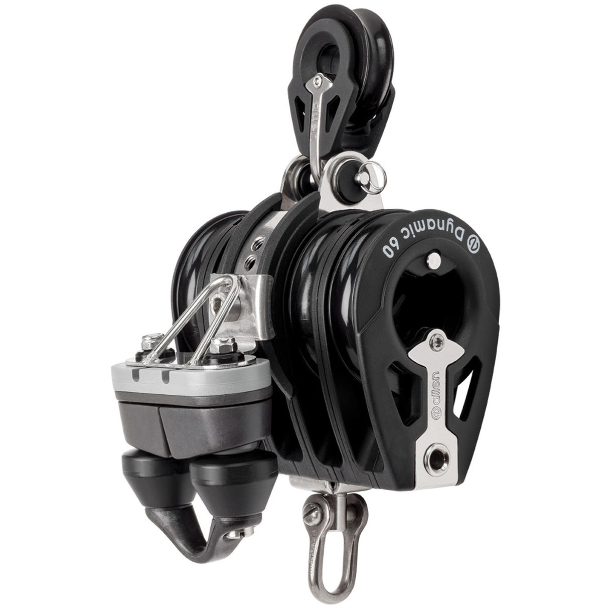Allen Brothers 60mm Quint Switchable Ratchet Block With Becket And Cleat