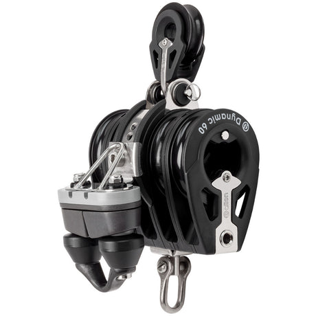 Allen Brothers 60mm Quint Switchable Ratchet Block With Becket And Cleat