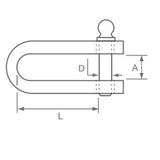 Allen Brothers 5MM Bayonet Halyard Shackle