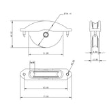 Allen Brothers 38mm X 8mm Alloy Sheave Box