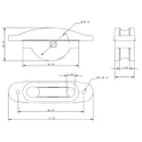 Allen Brothers 38mm x 12mm Nylon Sheave Box Large