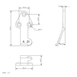 Allen Brothers Acetal Rudder Retaining Clip