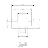 Allen Brothers 16MM Alloy Track Drilled X 300MM