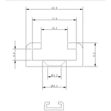 Allen Brothers 16MM Alloy Track Drilled X 1060MM