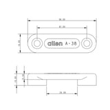 Allen Brothers 58MM Nylon Lacing Strap -White