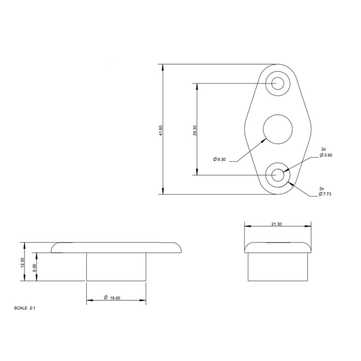 Allen Brothers 9MM X 19MM Deck Bush