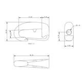 Allen Brothers 38MM Nylon Spring Hook