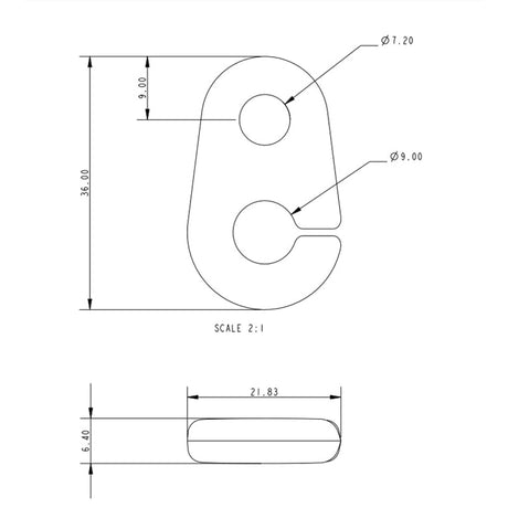 Allen Brothers 36MM Inglefield Clip (Spinnaker)
