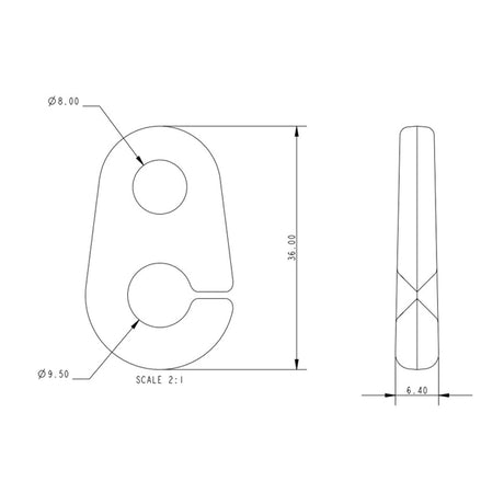 Allen Brothers 36MM Moulded Inglefield Clip
